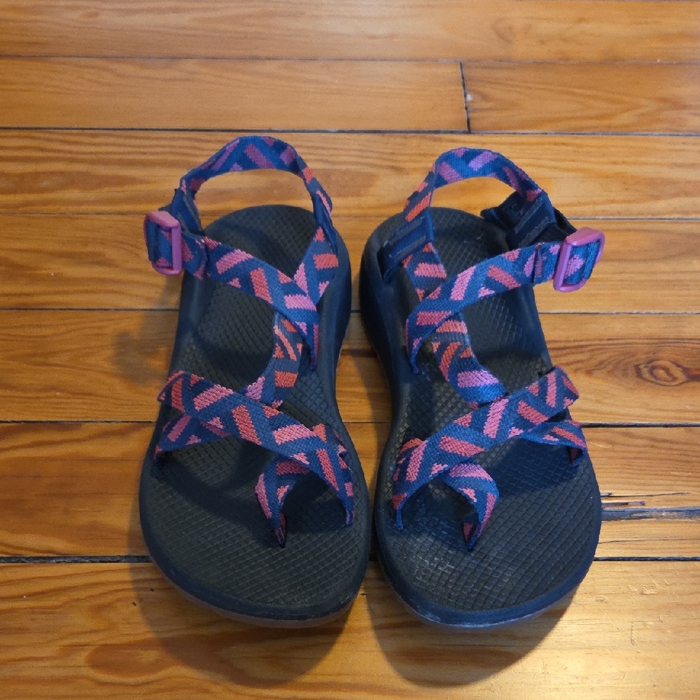 Chaco Women's Athletic Sandals - Blue and Pink